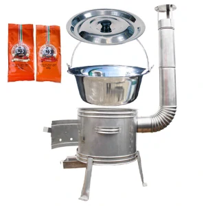 Nerezový kotlík 22 L (0,8 mm) INOX + Nerezová kotlina 42 INOX + paprikový pepř na guláš - MIX 100 g