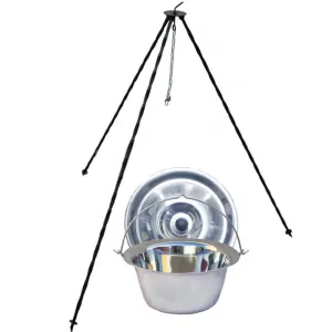 Nerezový kotlík 14 L INOX + poklice + stojan CLASSIC
